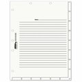 Easy-To-Organize Medical Chart Index Divider Sheets - White - 8 1/2 x 11 EA2770045